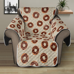 Chocolate Donuts Pattern Print Recliner Protector