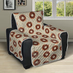 Chocolate Donuts Pattern Print Recliner Protector