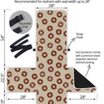 Chocolate Donuts Pattern Print Recliner Protector