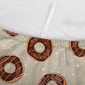 Chocolate Donuts Pattern Print Sofa Cover