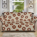 Chocolate Donuts Pattern Print Sofa Protector