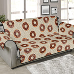 Chocolate Donuts Pattern Print Sofa Protector