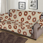 Chocolate Donuts Pattern Print Sofa Protector