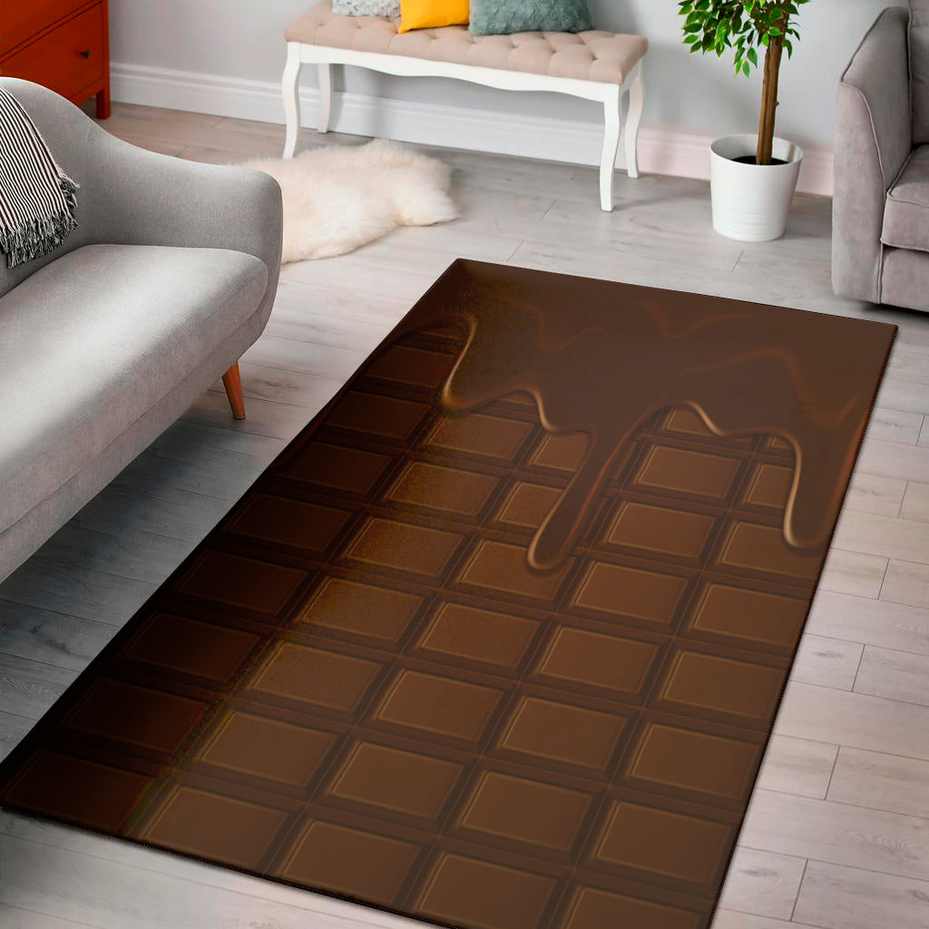 Chocolate Print Area Rug