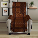 Chocolate Print Armchair Protector