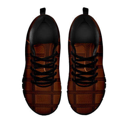 Chocolate Print Black Sneakers