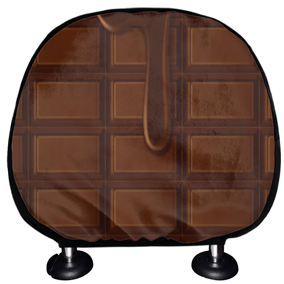 Chocolate Print Car Headrest Covers