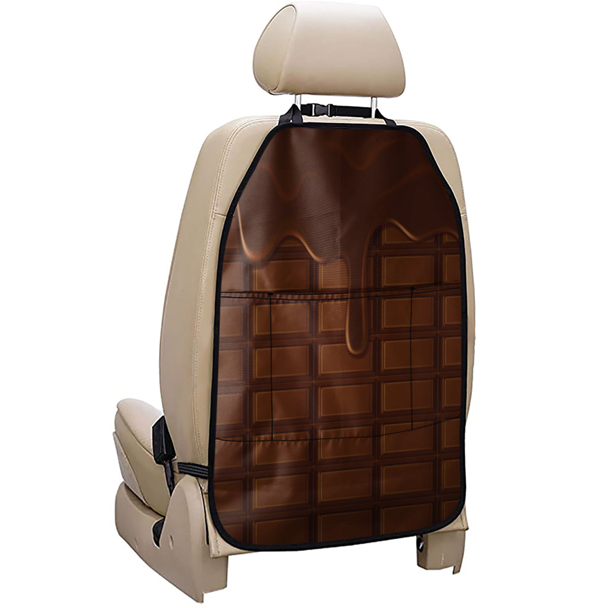 Chocolate Print Car Seat Organizers