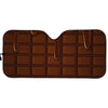 Chocolate Print Car Sun Shade