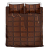 Chocolate Print Duvet Cover Bedding Set