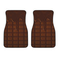 Chocolate Print Front Car Floor Mats