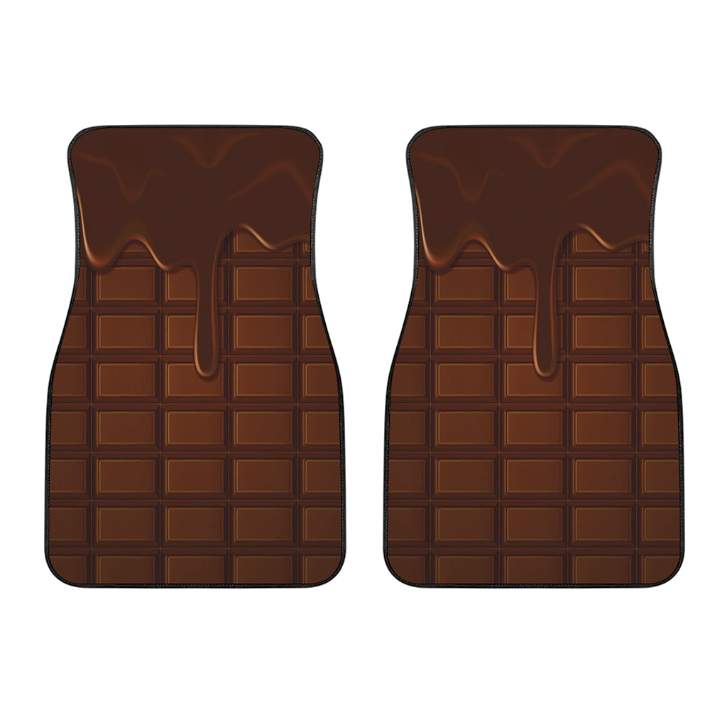 Chocolate Print Front Car Floor Mats
