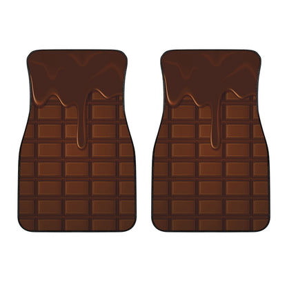 Chocolate Print Front Car Floor Mats