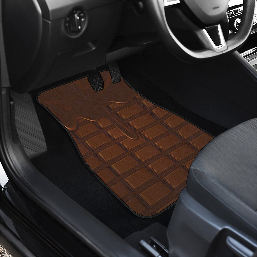 Chocolate Print Front Car Floor Mats