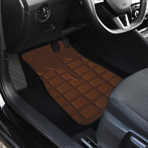 Chocolate Print Front Car Floor Mats