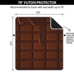 Chocolate Print Futon Protector