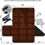 Chocolate Print Half Sofa Protector