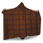 Chocolate Print Hooded Blanket