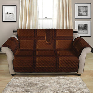 Chocolate Print Loveseat Protector