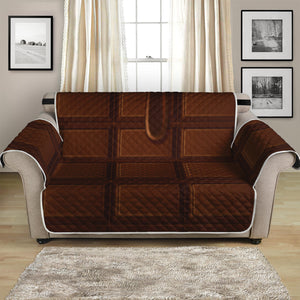 Chocolate Print Loveseat Protector