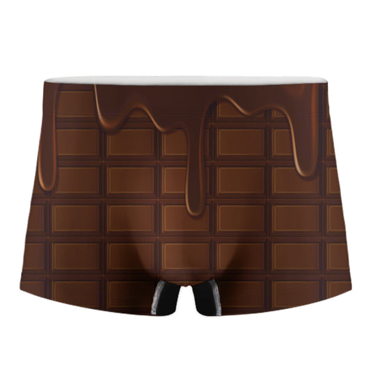 Chocolate Print Men's Boxer Briefs