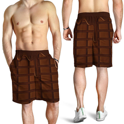Chocolate Print Men's Shorts