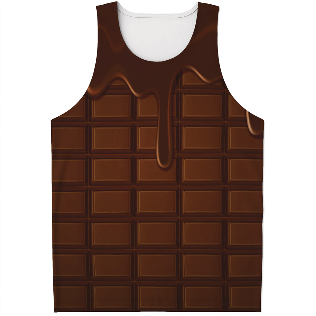 Chocolate Print Men's Tank Top