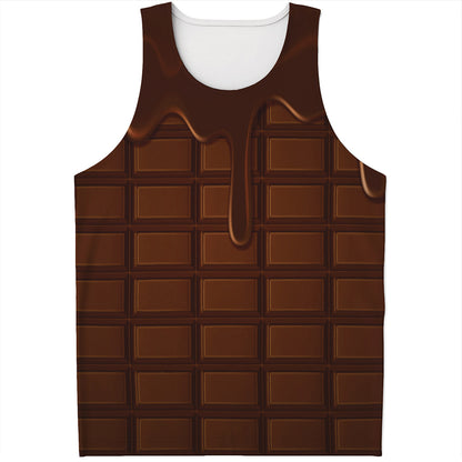 Chocolate Print Men's Tank Top