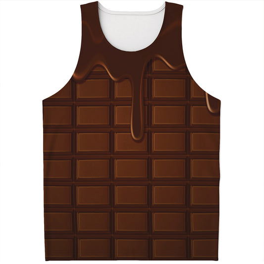 Chocolate Print Men's Tank Top