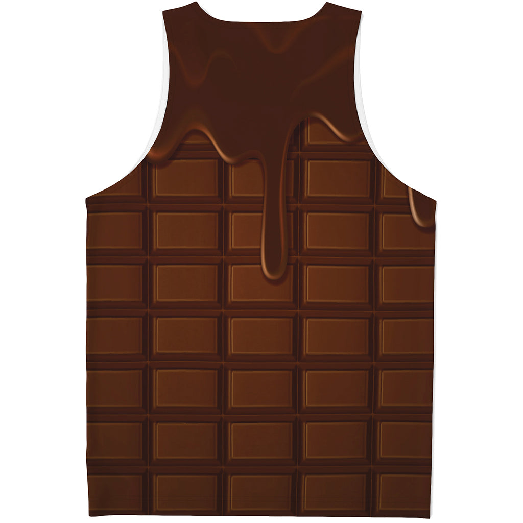 Chocolate Print Men's Tank Top