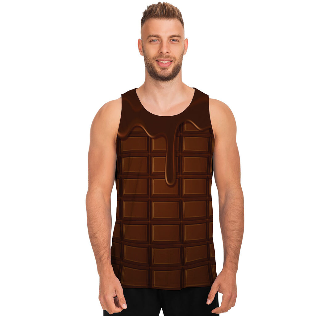Chocolate Print Men's Tank Top