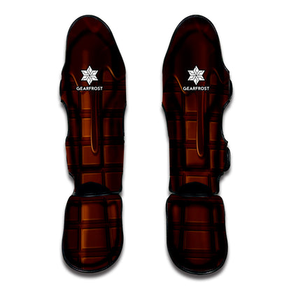 Chocolate Print Muay Thai Shin Guard
