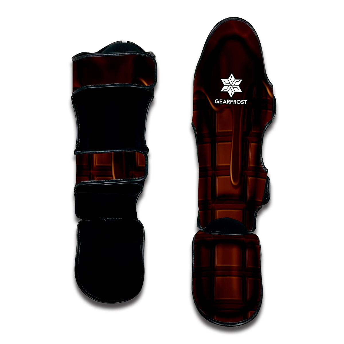Chocolate Print Muay Thai Shin Guard