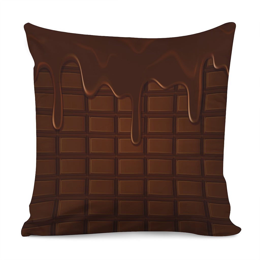 Chocolate Print Pillow Cover