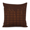 Chocolate Print Pillow Cover