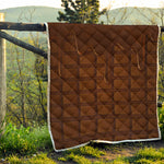 Chocolate Print Quilt