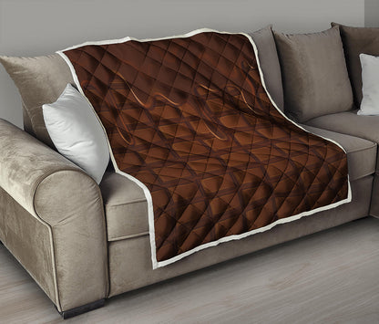 Chocolate Print Quilt