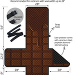 Chocolate Print Recliner Protector