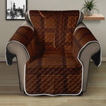 Chocolate Print Recliner Protector