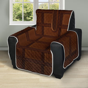 Chocolate Print Recliner Protector