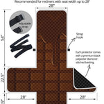 Chocolate Print Recliner Protector