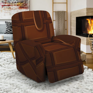 Chocolate Print Recliner Slipcover