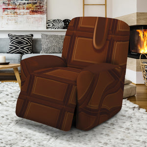 Chocolate Print Recliner Slipcover