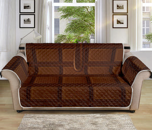 Chocolate Print Sofa Protector