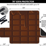 Chocolate Print Sofa Protector