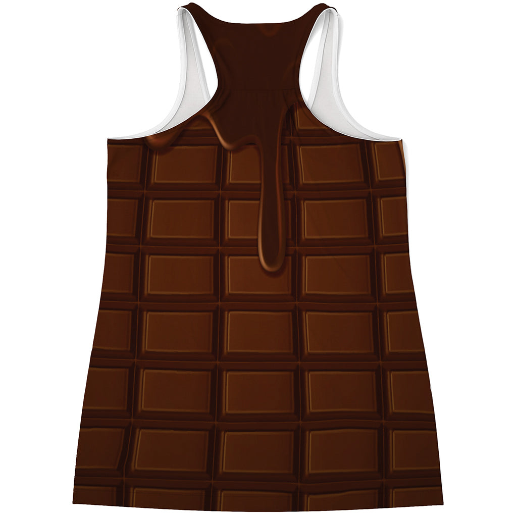 Chocolate Print Women's Racerback Tank Top