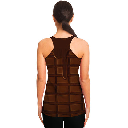 Chocolate Print Women's Racerback Tank Top