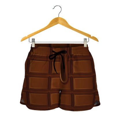 Chocolate Print Women's Shorts