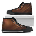 Liquid Chocolate Print Black High Top Sneakers