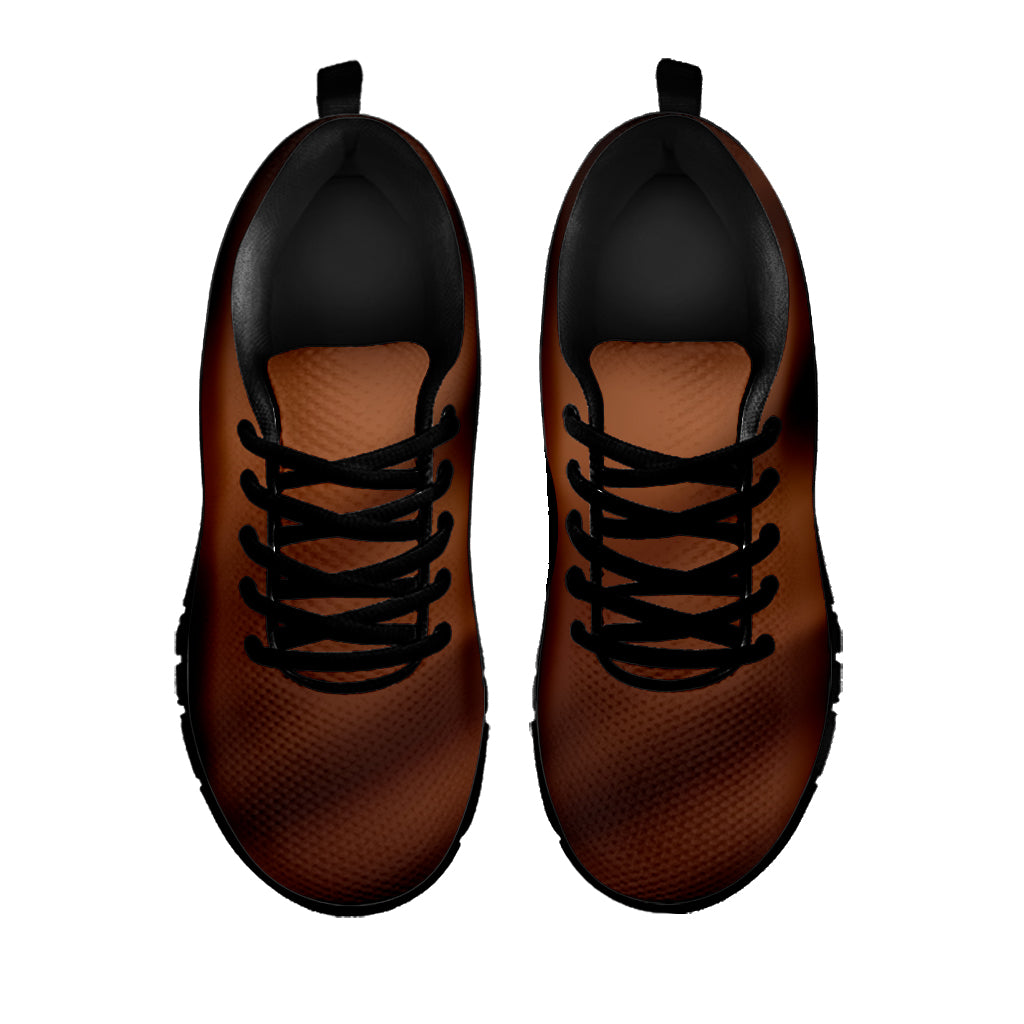 Chocolate Texture Print Black Sneakers